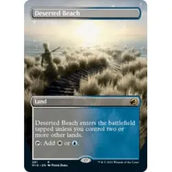 DESERTED BEACH (BORDERLESS) X4 Innistrad: Midnight Hunt MID Magic MTG MINT CARD - Image 1