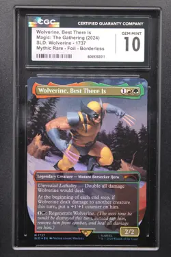 Wolverine, Best There Is MTG (Rainbow Foil) Secret Lair Drop Graded CGC 10 - Image 1