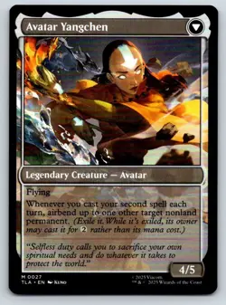 The Legend of Yangchen 27 Avatar: The Last Airbender Magic: The Gathering LP - Image 2