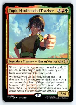 Toph, Hardheaded Teacher 246 Avatar: The Last Airbender Magic: The Gathering NM - Image 1