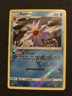 REVERSE HOLO Starmie 16/111 NM - Yuka Morii Clay Crimson Invasion Pokemon Card - Image 1