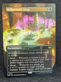 MTG: Tarkir: Dragonstorm - Borderless - Hollowmurk Siege - NM - Image 1