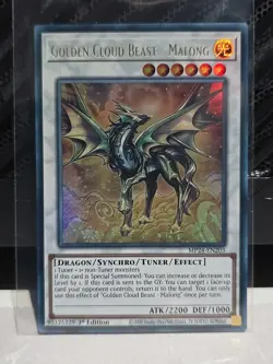Golden Cloud Beast Malong MP24-EN203 YuGiOh Ultra Rare 1st Edition - Image 1