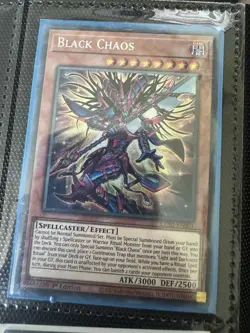YUGIOH BLACK CHAOS SECRET RARE CORI-EN001 - Image 1