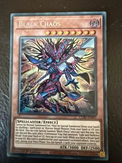 CORI-EN001 Black Chaos Secret Rare 1st Ed YuGiOh Preorder - Image 1