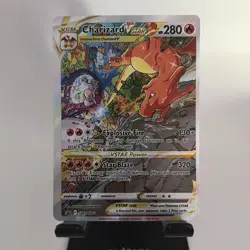 Pokemon TCG Charizard VSTAR SWSH262 Black Star Promo Card Near Mint Condition - Image 1