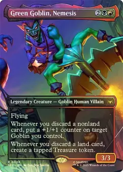 Foil Green Goblin, Nemesis (Borderless) [Marvel's Spider-Man] MTG - Image 1
