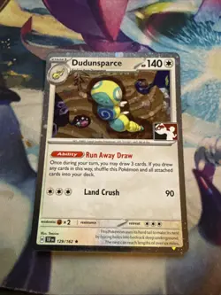 Dudunsparce Holo Pokemon Prize Pack Series 7 Promo Pokemon Card NM/LP Stamp - Image 1