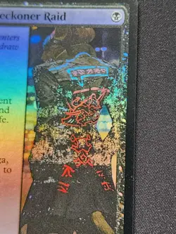 MTG Okiba Reckoner Raid Error Card Minor Misprint Missing Ink - Image 3