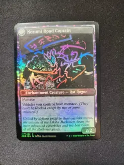 MTG Okiba Reckoner Raid Error Card Minor Misprint Missing Ink - Image 4