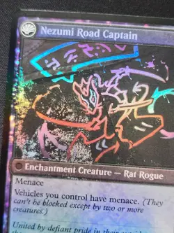 MTG Okiba Reckoner Raid Error Card Minor Misprint Missing Ink - Image 5