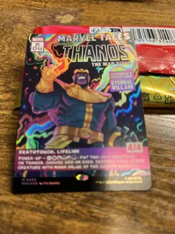 MTG - Thanos The Mad Titan - Borderless - Foil - 0400 - Marvel Super Heroes - Image 1