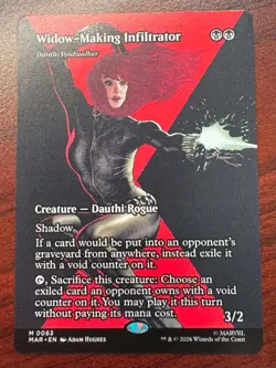 Widow-Making Infiltrator - Dauthi Voidwalker (Borderless) 63 MTG Mythic NM - Image 1