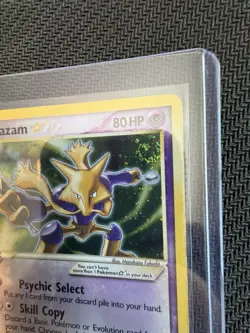 Pokemon TCG Alakazam Gold Star 99/100 Crystal Guardians Holo EN 2006 LP-MP Swirl - Image 3