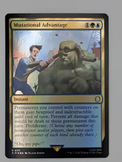 MTG - Mutational Advantage - PIP - R - Foil - 111 - Image 1