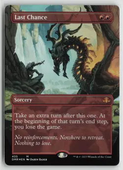 Last Chance (Borderless) LP Foil 435 Dominaria Remastered MTG - Image 1