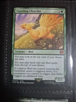 Magic: The Gathering Final Fantasy Traveling Chocobo Mythic Card 0210 - Image 1