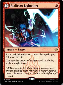 Redirect Lightning 151 Rare Avatar: The Last Airbender MTG NM - Image 1