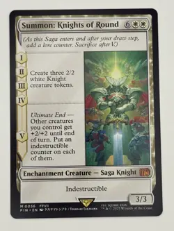 Summon: Knights of Round NM Regular MTG Final Fantasy Unplayed Magic Gathering - Image 1