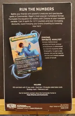 Magic The Gathering Secrets Of Strixhaven Quandrix Unlimited Commander Deck NEW - Image 2
