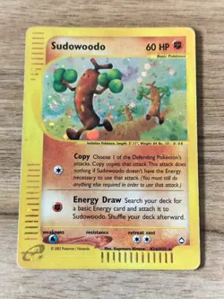 Sudowoodo - H24/H32 Aquapolis - Holographic Pokemon Card - Image 1