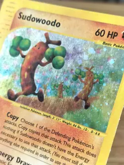Sudowoodo - H24/H32 Aquapolis - Holographic Pokemon Card - Image 3