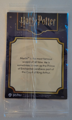 Harry Potter Wizarding World - Rare Chocolate Frog Merlin Card Sealed - Image 2