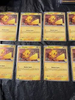 Lot Of 8 - Pikachu 51/162 Stamped 2026 Pokemon Day 30th Anniversary Promo TCG - Image 1