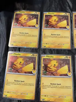 Lot Of 8 - Pikachu 51/162 Stamped 2026 Pokemon Day 30th Anniversary Promo TCG - Image 2