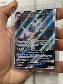 Alolan Persian GX 219/236 Pokemon Cosmic Eclipse Sun & Moon Full Art Card NM/MT - Image 2