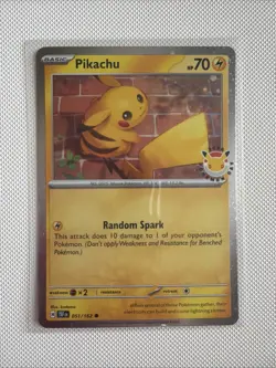 Pikachu 51/162 Stamped 2026 Pokemon Day 30th Anniversary Promo TCG W/ Coin MINT - Image 1