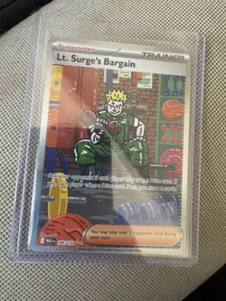 Pokemon TCG Mega Evolutions Lt. Surge's Bargain 185/132 NM - Image 1