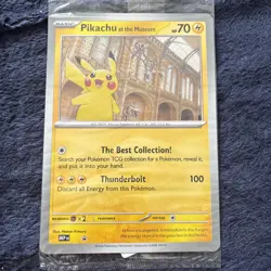 Pikachu At The Museum MEP Promo Pokemon Card English SEALED oversized card TCG - Image 5