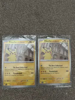 2x Pokemon TCG Promo Oversized Card- Pikachu At The Museum (Sealed)- UK - Image 1