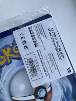 Pokemon TCG Pikachu at the Museum – Promo Oversized Card – New and Sealed - Image 3