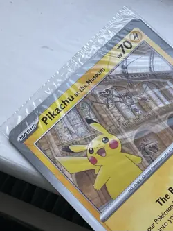 Pokemon TCG Pikachu at the Museum – Promo Oversized Card – New and Sealed - Image 5