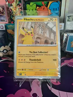 Pokemon TCG Pikachu At The Museum Promo Card Oversized Brand New Sealed Packet - Image 2