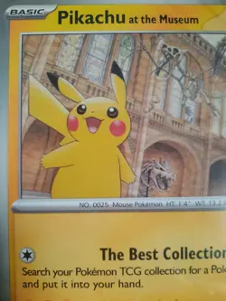 Pokemon TCG Pikachu At The Museum Promo Card Oversized Brand New Sealed Packet - Image 3
