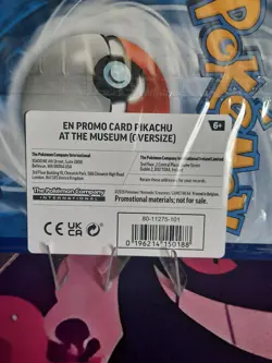 Pokemon TCG Pikachu At The Museum Promo Card Oversized Brand New Sealed Packet - Image 5