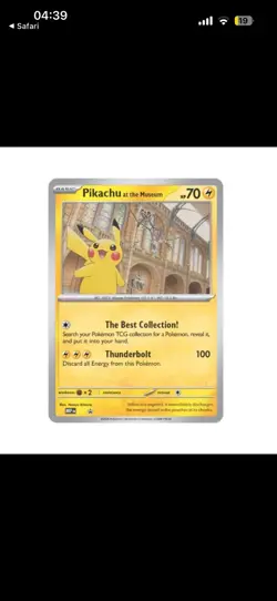 8x Pikachu at the Museum Promo Oversized Pokemon TCG Card (Sealed) - UK - Image 1