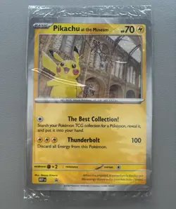 Pokemon TCG Pikachu at the Museum Promo Card Oversized English Sealed - Image 1