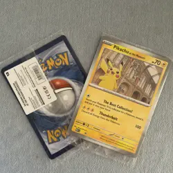 2x Pokemon TCG Promo Oversized Card - Pikachu at the Museum (Sealed) - UK - Image 1