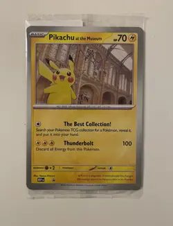 Pokemon TCG Promo Oversized Card - Pikachu at the Museum (SEALED) - Image 1