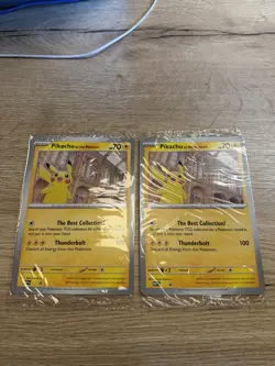 2x Pokemon TCG Promo Oversized Card - Pikachu at the Museum (Sealed) - UK - Image 1