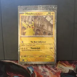 Pokemon TCG Promo Oversized Card - Pikachu At The Museum (Sealed) - UK - Image 1