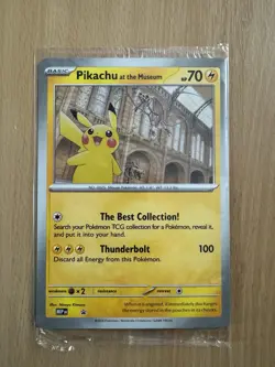 Pokemon TCG Promo Oversized Card - Pikachu At The Museum (sealed) - UK - Image 1