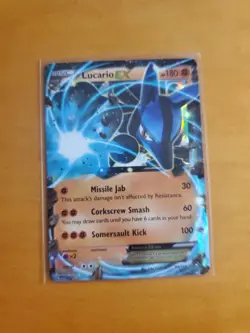 Pokemon Lucario EX 54/111 XY Furious Fists Holo Ultra Rare English - Image 1