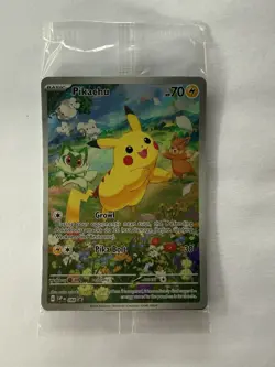Pokemon Paldea Adventure Chest Promo: Pikachu SVP088 Pawmi Tandemaus - Sealed - Image 1