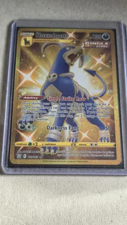2021 Pokemon Houndoom Battle Styles Gold Secret Rare Card 179/163 NM/M - Image 1
