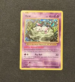 Mew 53/108 Holo Rare Evolutions Pokemon Holo Lightly Played - Image 2